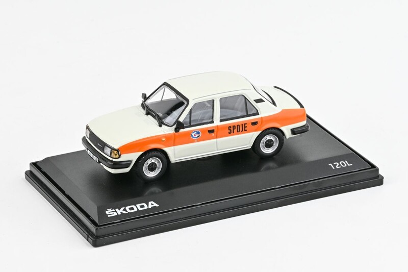 Abrex Škoda 120L 1:43 Spoje bílá