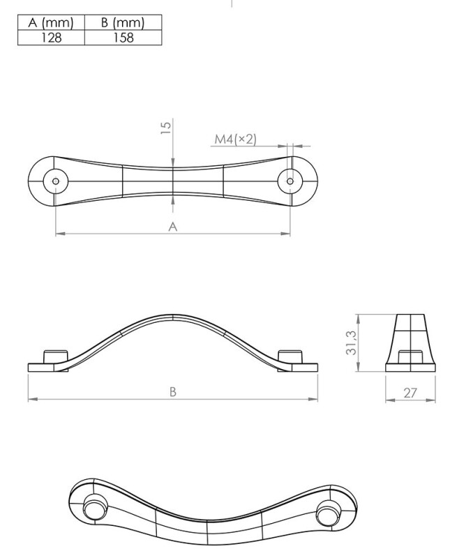 Úchytka Halti 128 Starocín