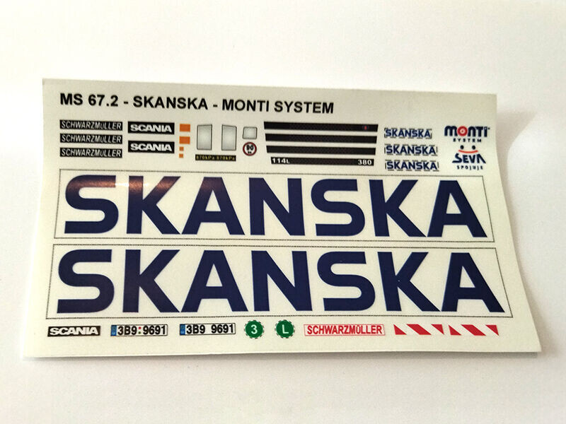  Aršík polepů Scania Skanska