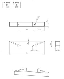 Úchytka Bench Černá matná