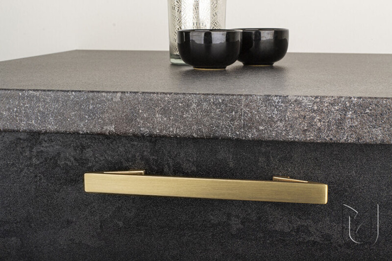 Úchytka Bench champagne zlatá broušená