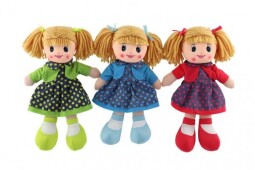 Panenka hadrová plyš 30cm červená