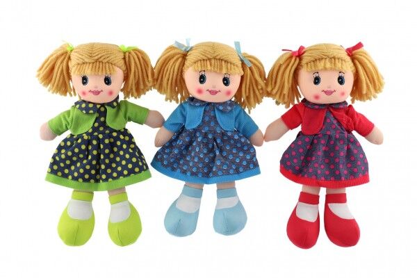 Panenka hadrová plyš 30cm červená