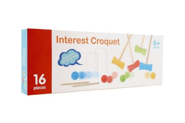 Hra Kroket dřevo v krabici