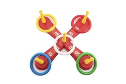 Házecí hra plast kříž s kruhy