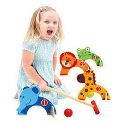 Bino Dětská sada na kroket zoo