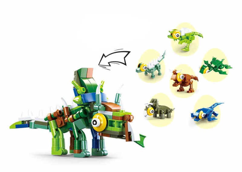 Sluban Vajíčka Qbricks Dino 1ks