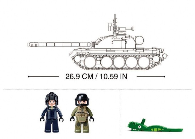 Sluban Model Medium Tank (MBT) 3v1