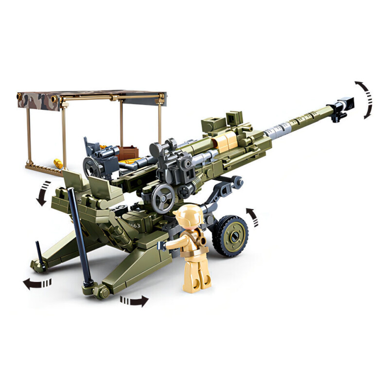 Sluban Model Bricks Kanón M777 Howitzer