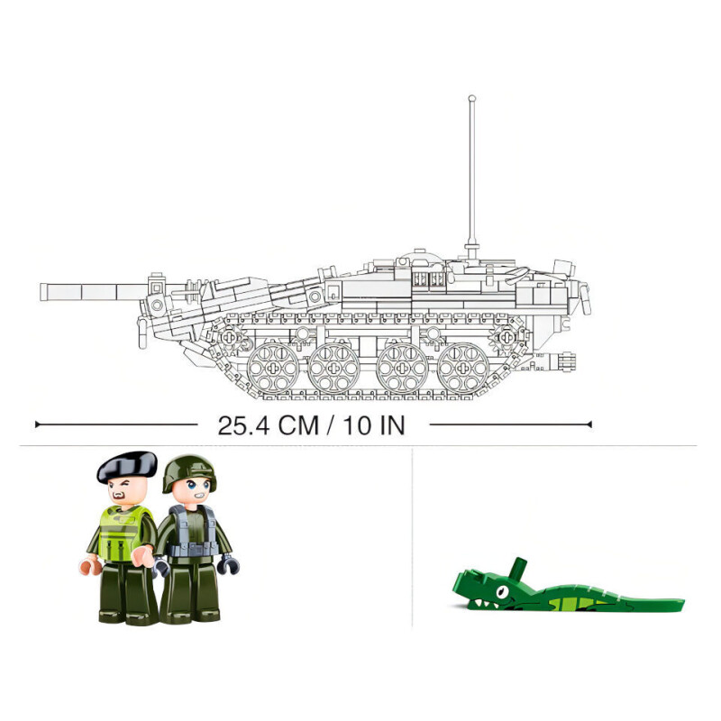 Sluban Model Bricks Bojový tank STRV103