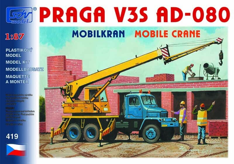 SDV Praga V3S AD 080 1:87 modrá