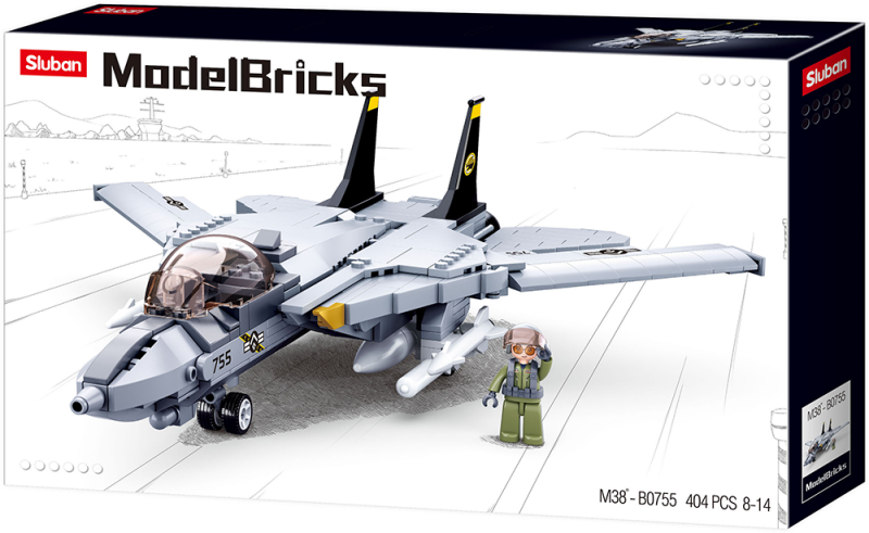 Sluban Model Bricks Stíhací letoun F-14 Tomcat