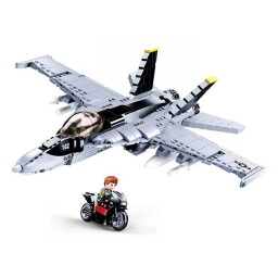 Sluban Model Bricks Stíhačka F/A-18 Super Bumblebee