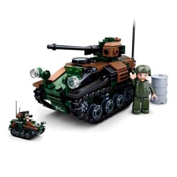 Sluban Model Bricks Malý tank Wiesel AWC 2v1