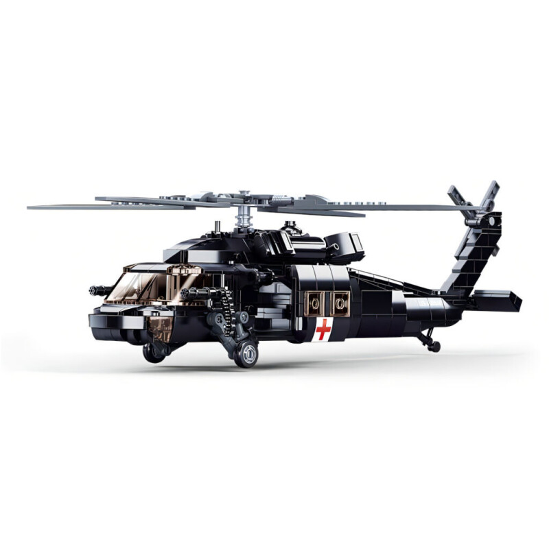 Sluban Model Bricks Zdravotnický vrtulník UH-60 Black Hawk