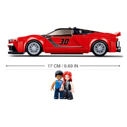 Sluban Modely Červený italský sporťák