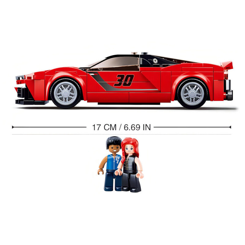 Sluban Modely Červený italský sporťák