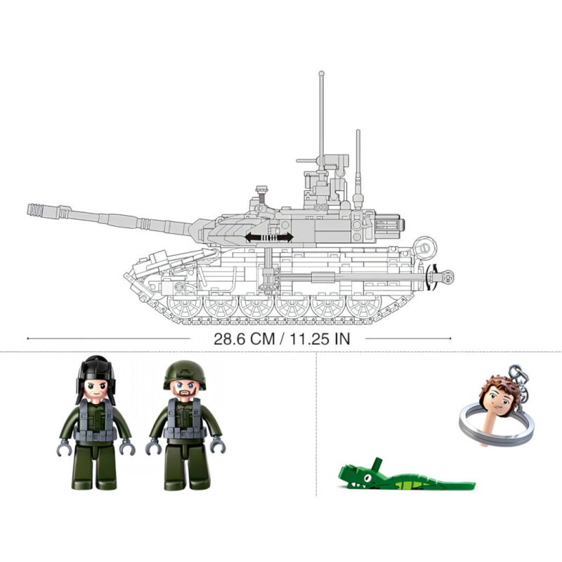 Sluban Model Bricks Velký bitevní tank T-90