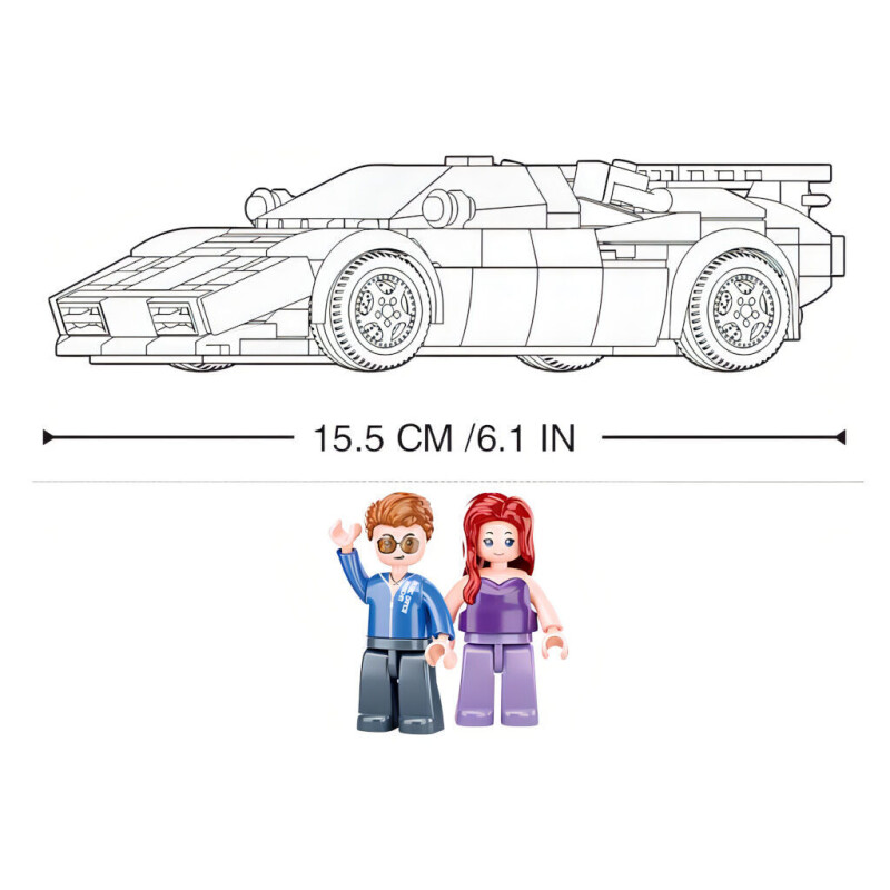 Sluban Model Bricks Italský sportovní vůz