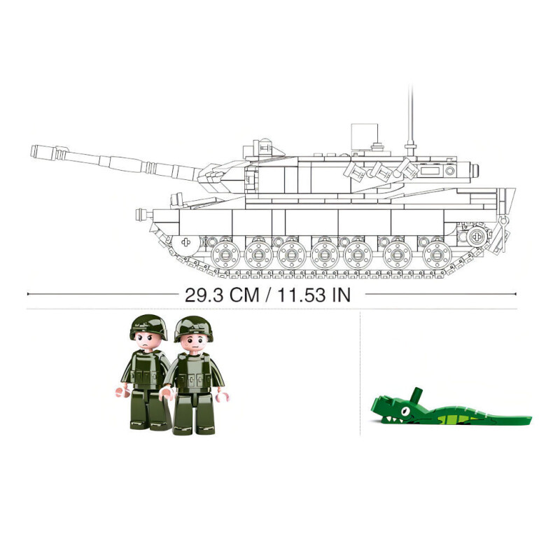 Sluban Model Bricks Německý bitevní tank Leopard 2A5