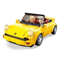 Sluban ModelBricks Německý žlutý sportovní vůz