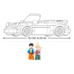 Sluban ModelBricks Německý žlutý sportovní vůz