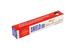Míčky na stolní tenis SHIELD 4cm bezešvé bílé 6ks