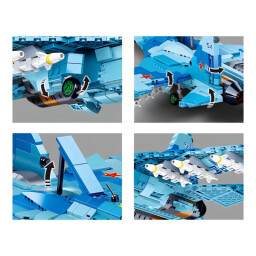 Sluban Model Bricks Stíhací letoun Su-27 2v1