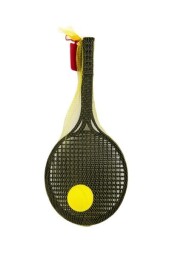 Soft tenis plast černý a míček 53cm
