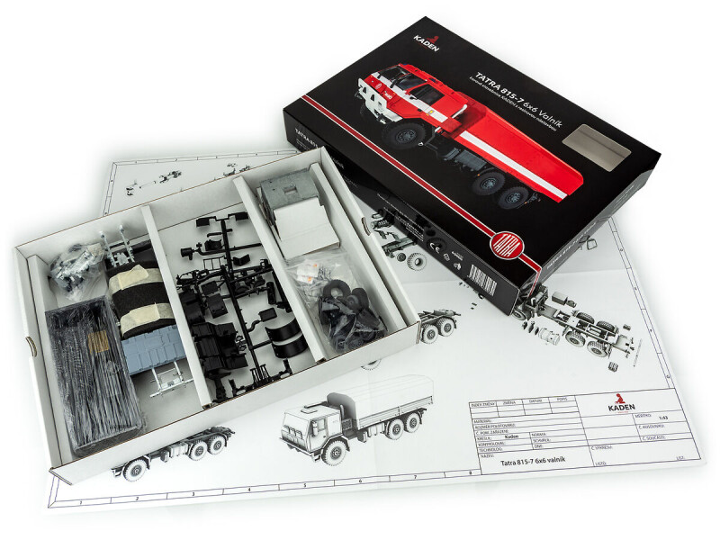 Kaden Stavebnice TATRA 815-7 6x6 Valník hasič