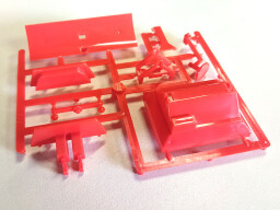 Nástavba a pluh sypač Unimog červená