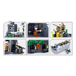 Sluban Army WW2 Bunkr v dunách