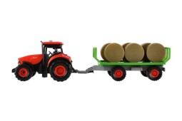 Traktor Zetor s vlekem a balíky plast 36cm