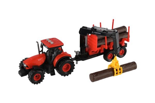 Traktor Zetor s vlekem a ramenem plast 36cm