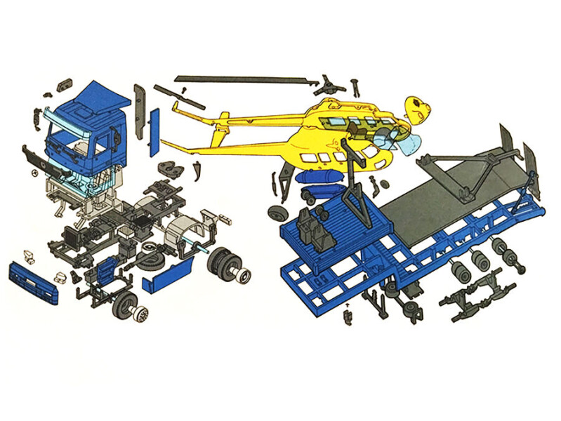 MS 58.3 Mercedes Actros 1:48 Helitransport 